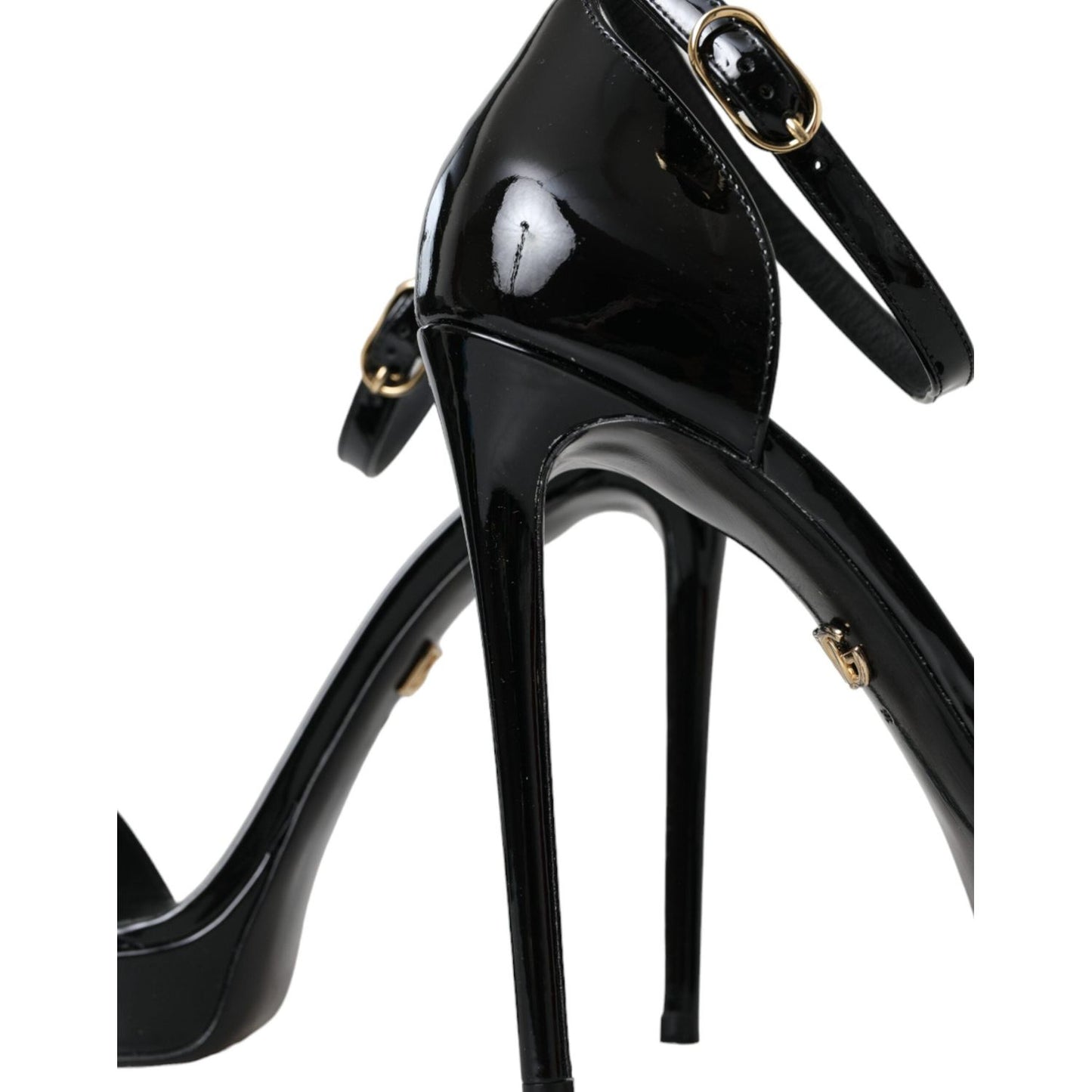 Dolce & Gabbana Black KEIRA Leather Heels Sandals Shoes Dolce & Gabbana Black