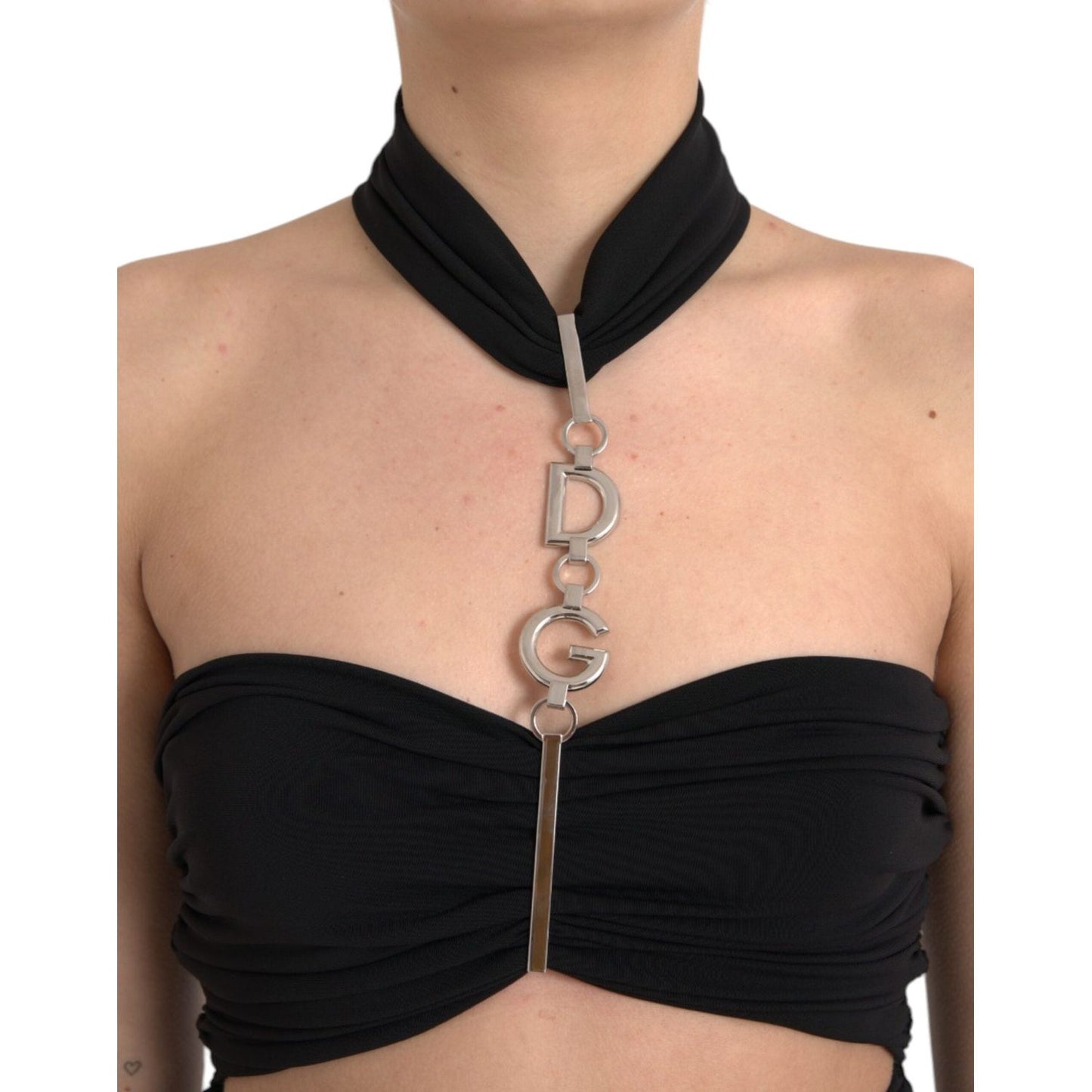 Dolce & Gabbana Black Cut Out Sleeveless Bodycon Mini Dress Dolce & Gabbana Tan
