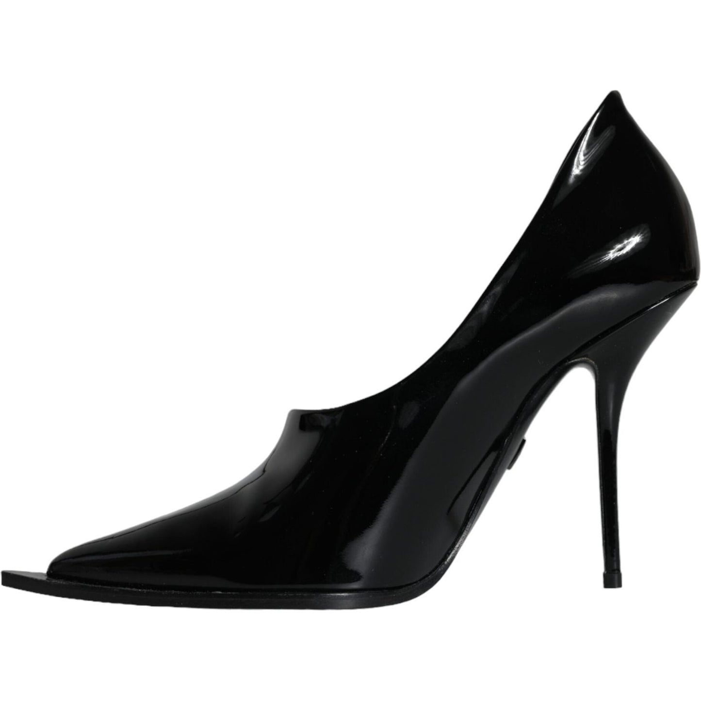 Dolce & Gabbana Black Patent Leather High Heels Pumps Shoes Dolce & Gabbana Black