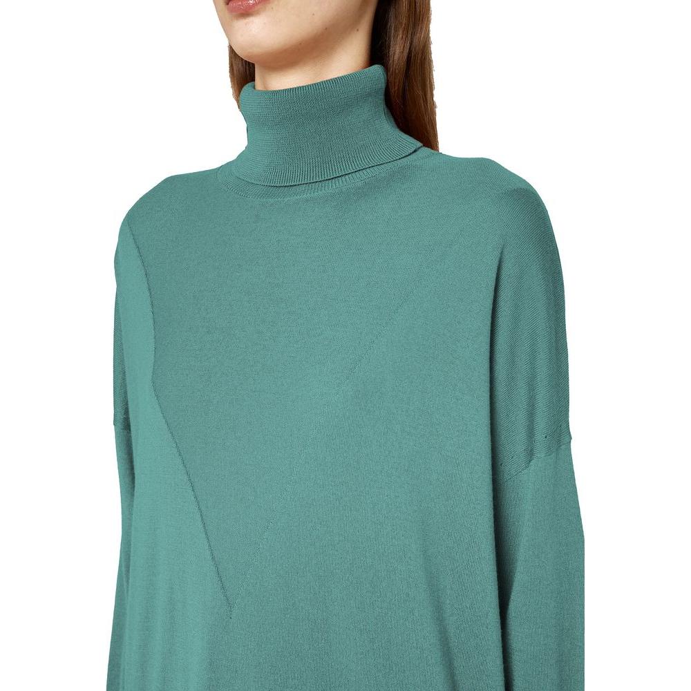 Alpha Studio Green Silk Sweater Alpha Studio Slate Gray