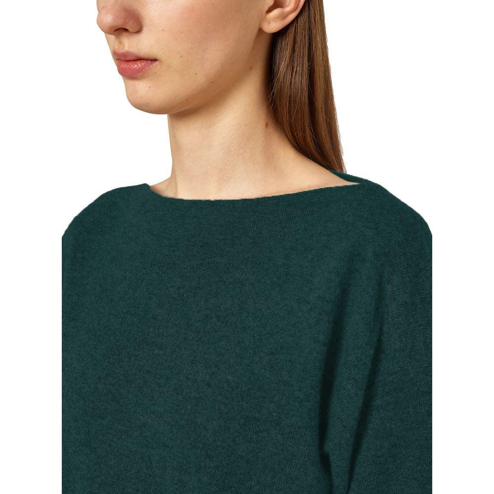 Alpha Studio Green Silk Sweater Alpha Studio Dark Slate Gray