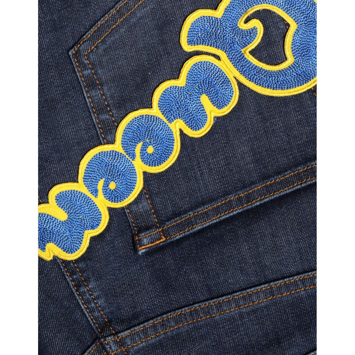 Dolce & Gabbana Dark Blue QUEEN Cotton Skinny Denim Jeans Dolce & Gabbana Dark Slate Gray