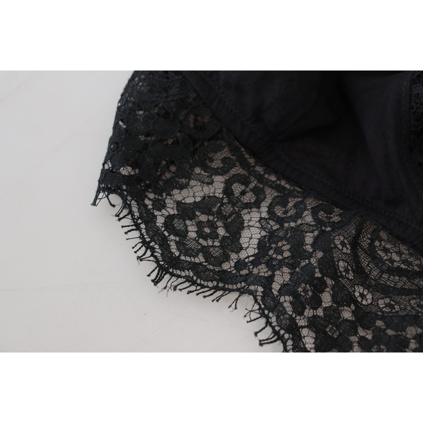 Dolce & Gabbana Black Floral Lace Stretch Bralette Underwear Dolce & Gabbana Black