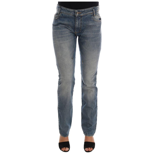 Costume National Blue Cotton Stretch Denim Jeans