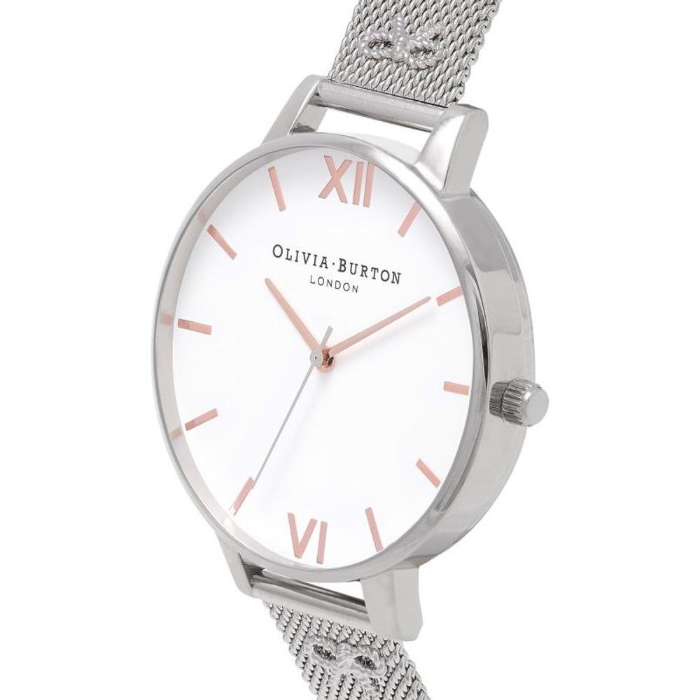 Olivia Burton Silver Stainless Steel Watch