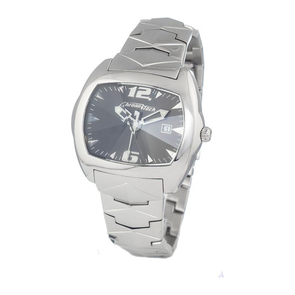 Chronotech Silver Stainless Steel Watch