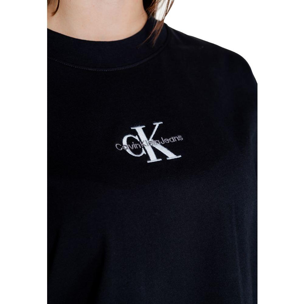 Calvin Klein Jeans Black Cotton Tops & T-Shirt Calvin Klein Jeans Black