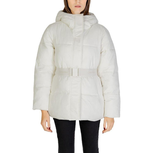 Calvin Klein Jeans Cream Nylon Jackets & Coat