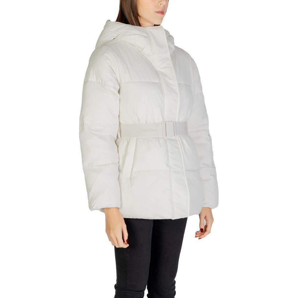 Calvin Klein Jeans Cream Nylon Jackets & Coat