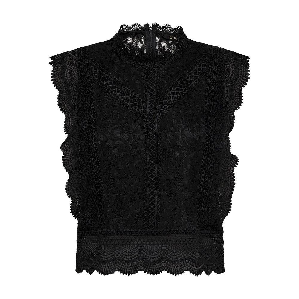Only Black Nylon Tops & T-Shirt Only Black