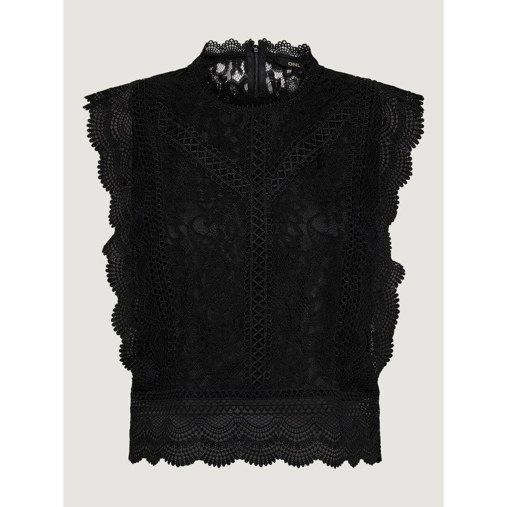 Only Black Nylon Tops & T-Shirt Only Black
