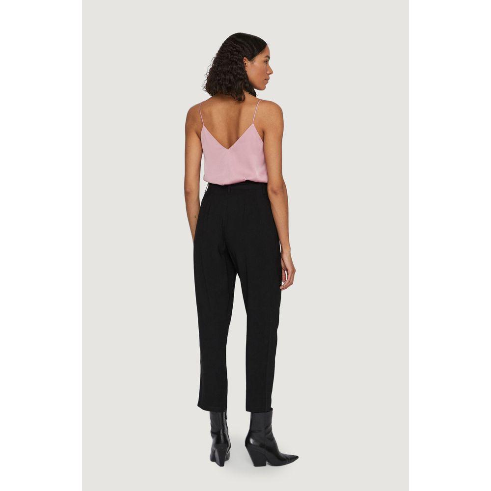 Vila Clothes Black Viscose Jeans & Pant Vila Clothes Lavender