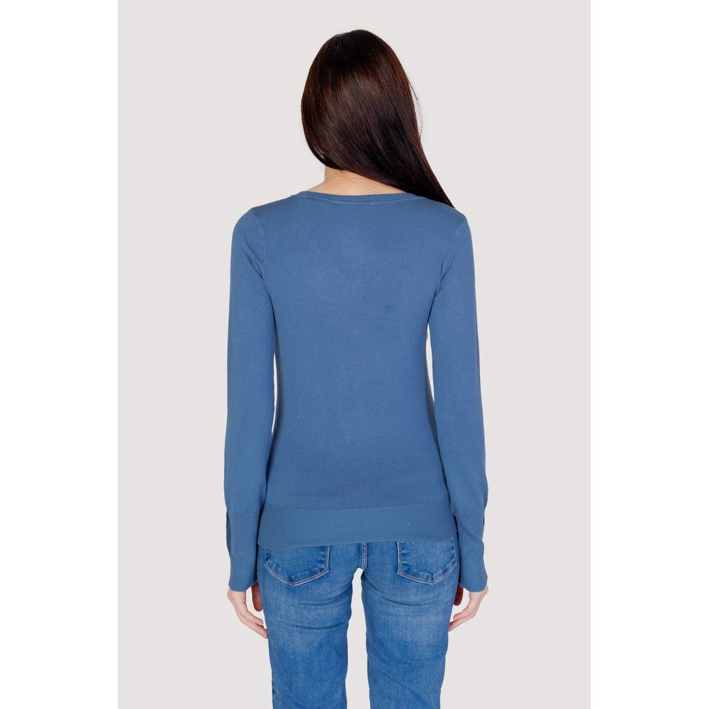 Guess Blue Cotton Tops & T-Shirt Guess Lavender