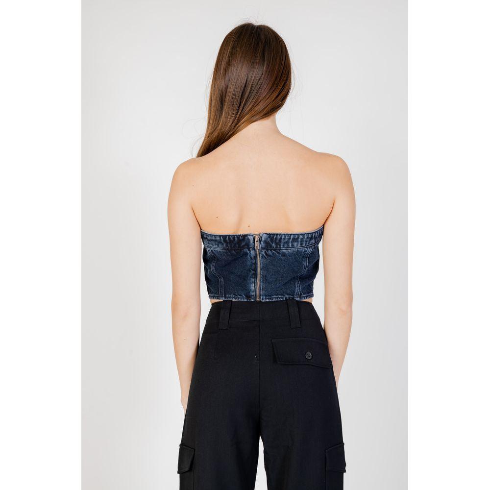 Calvin Klein Jeans Blue Cotton Tops & T-Shirt Calvin Klein Jeans Black