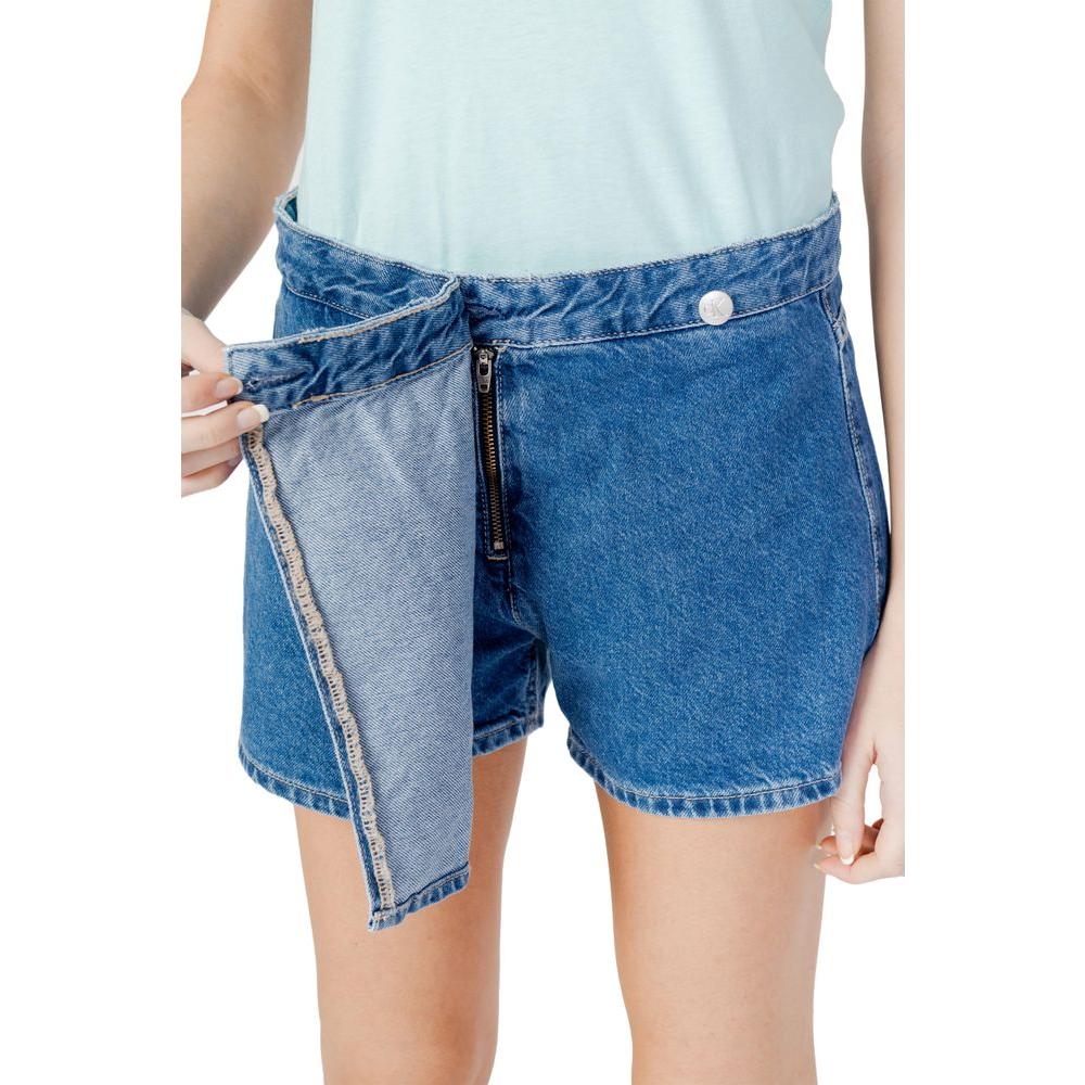 Calvin Klein Jeans Blue Cotton Short Calvin Klein Jeans Gray
