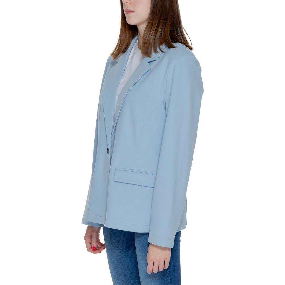 Only Blue Polyester Suits & Blazer Only Dark Gray