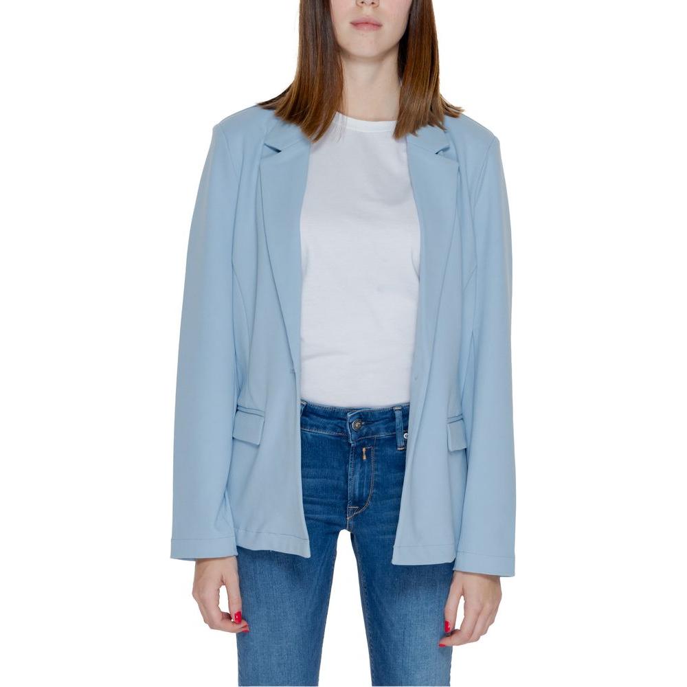 Only Blue Polyester Suits & Blazer Only Dark Gray