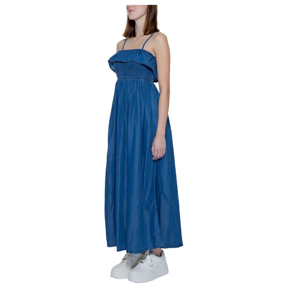Only Blue Cotton Dress Only Dark Slate Gray