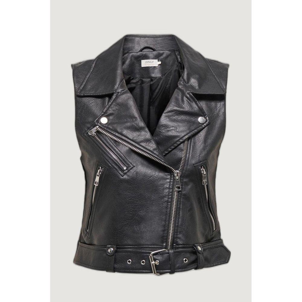 Only Black Polyester Jackets & Coat Only Lavender