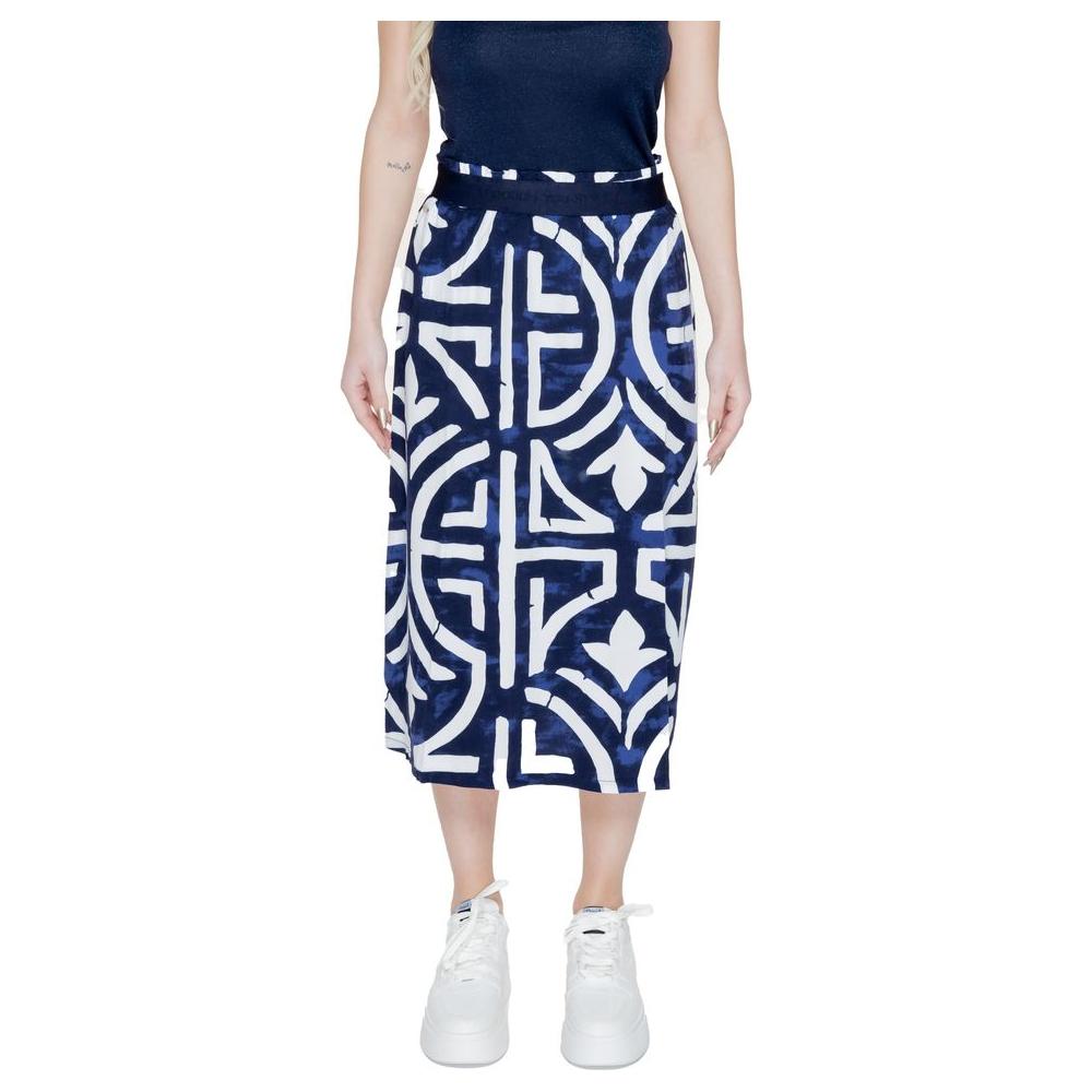 Street One Blue Viscose Skirt Street One Light Gray