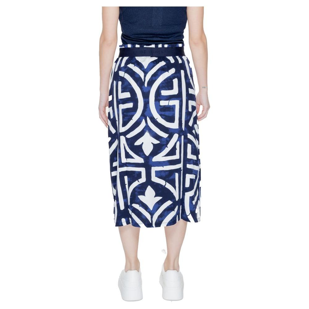 Street One Blue Viscose Skirt Street One Light Gray