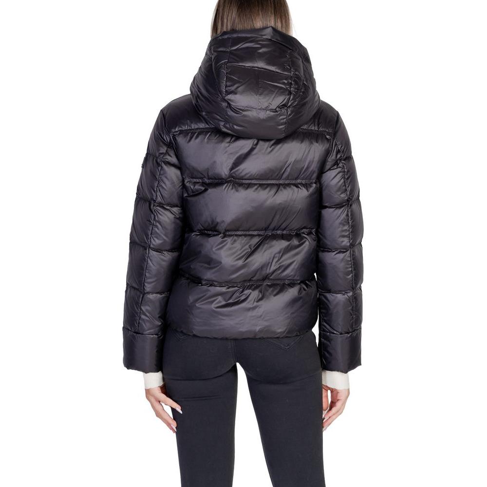 Back view of Peuterey black polyamide women's jacket from Fall/Winter collection.