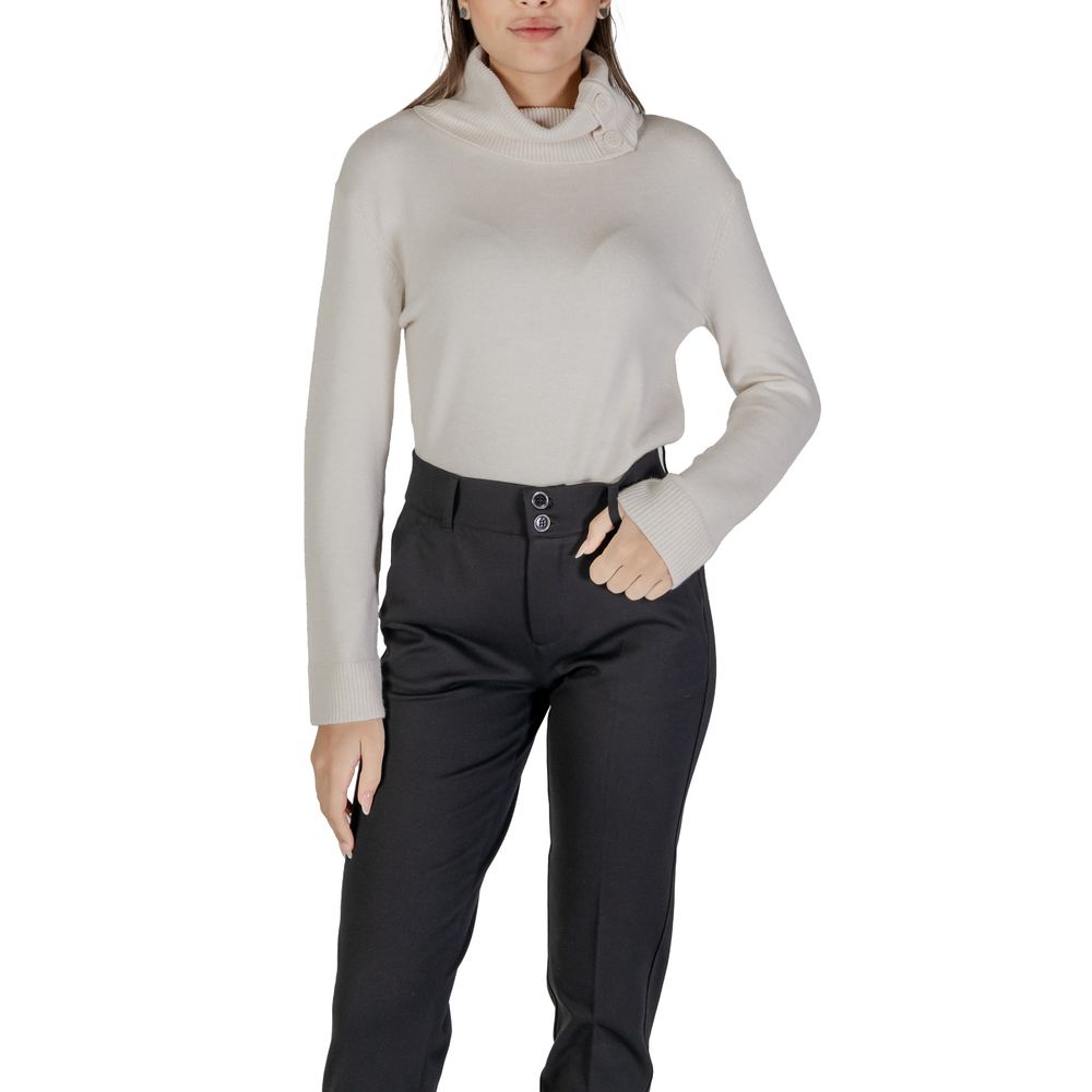 Street One Cream Viscose Turtleneck