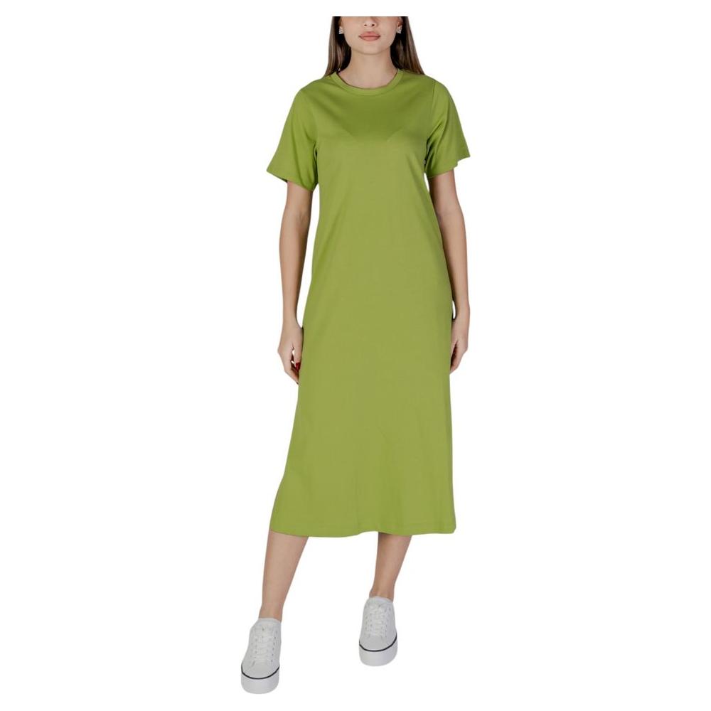 B.Young Green Cotton Dress B.Young Dark Khaki