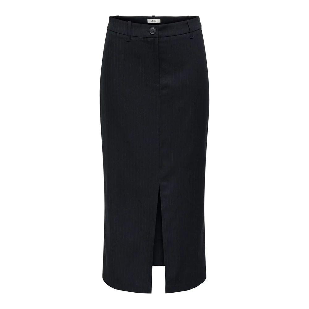 Jacqueline De Yong gray polyester skirt for women, fall/winter collection, featuring 80% polyester and sleek design.