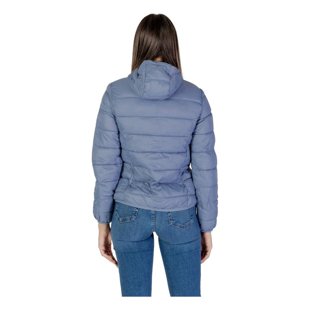 B.Young Blue Nylon Jackets & Coat B.Young Slate Gray