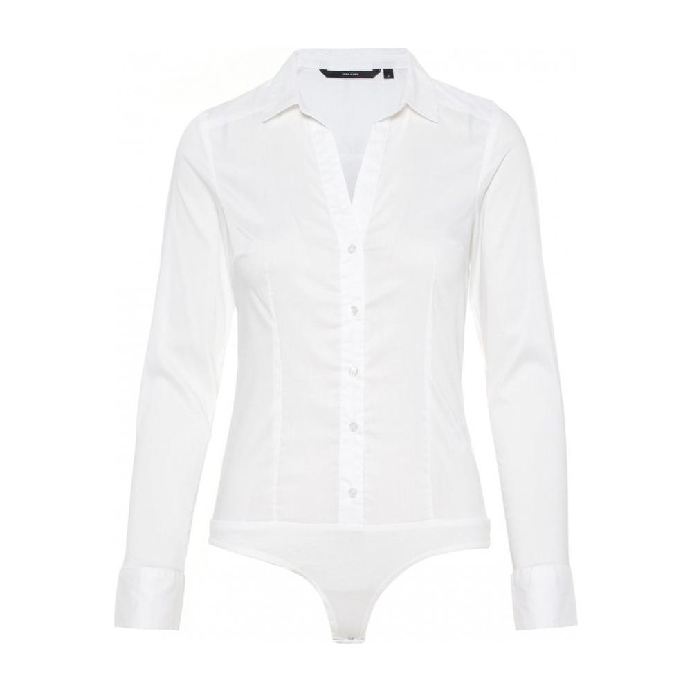 Vero Moda Cream Cotton Tops & T-Shirt Vero Moda White Smoke