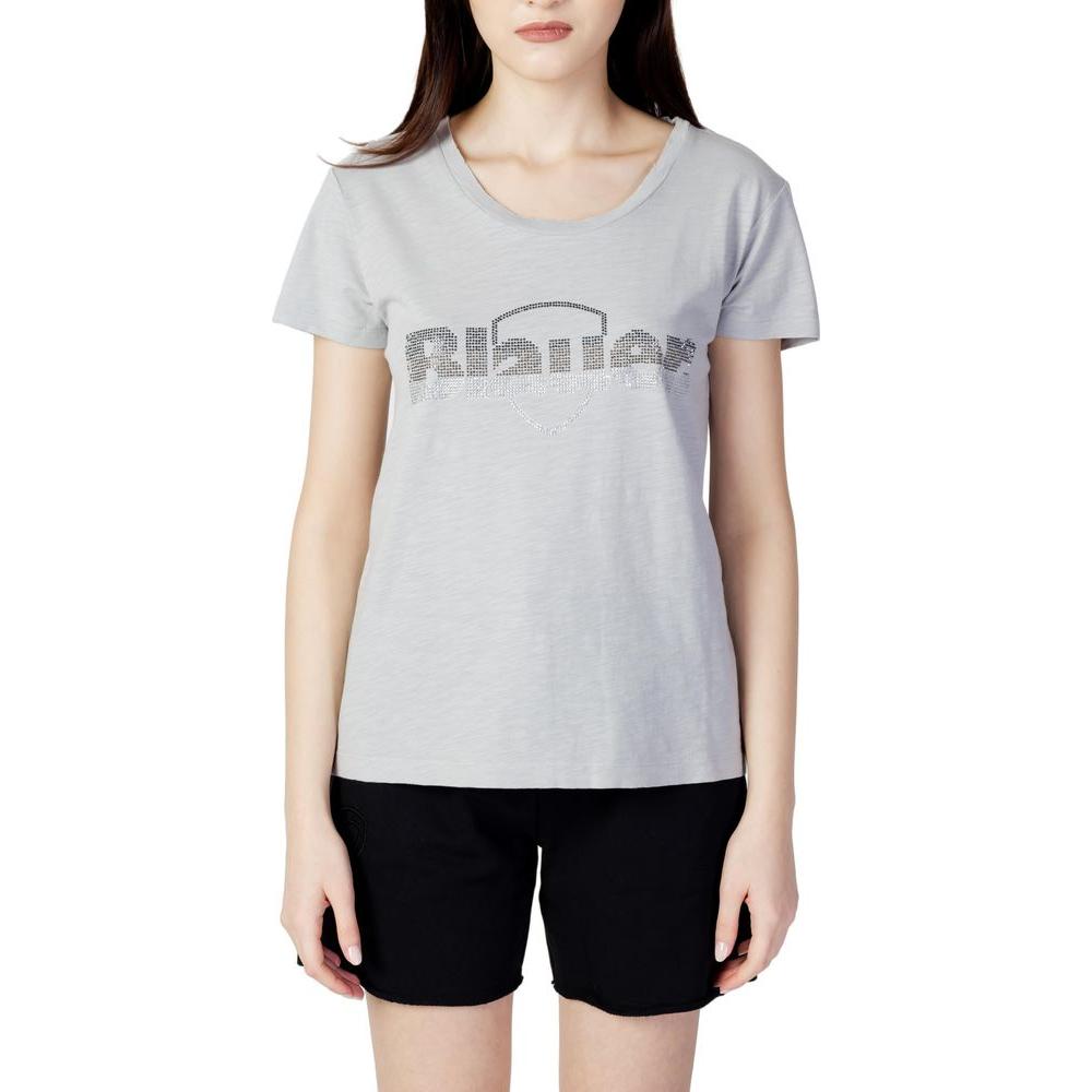 Blauer gray cotton women's T-shirt from the Spring/Summer collection, featuring a casual and comfortable fit.