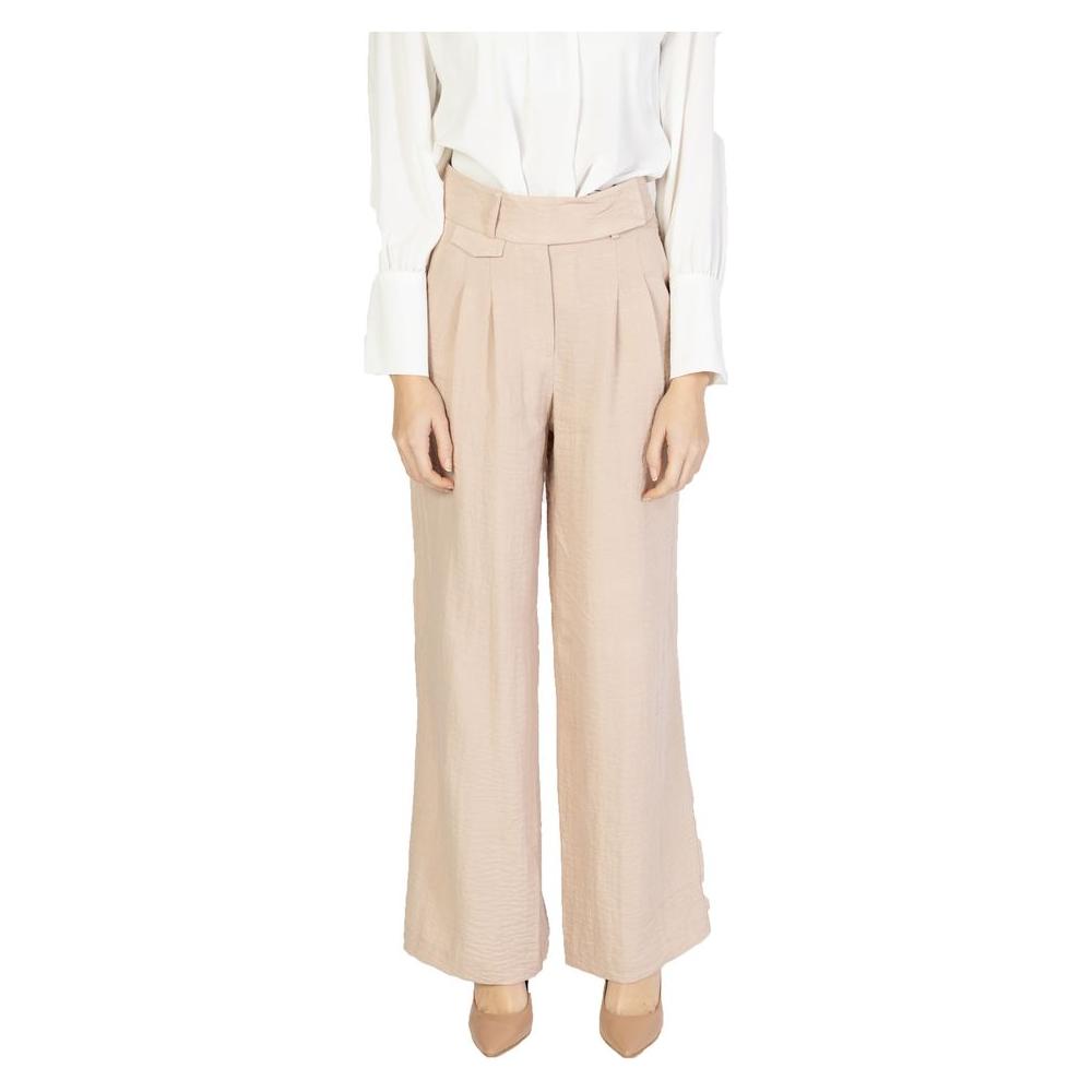 Vero Moda Pink Palazzo Trousers, Women's Spring/Summer Fashion, 81% Viscose Blend, Stylish Wide-Leg Pants for Casual Wear