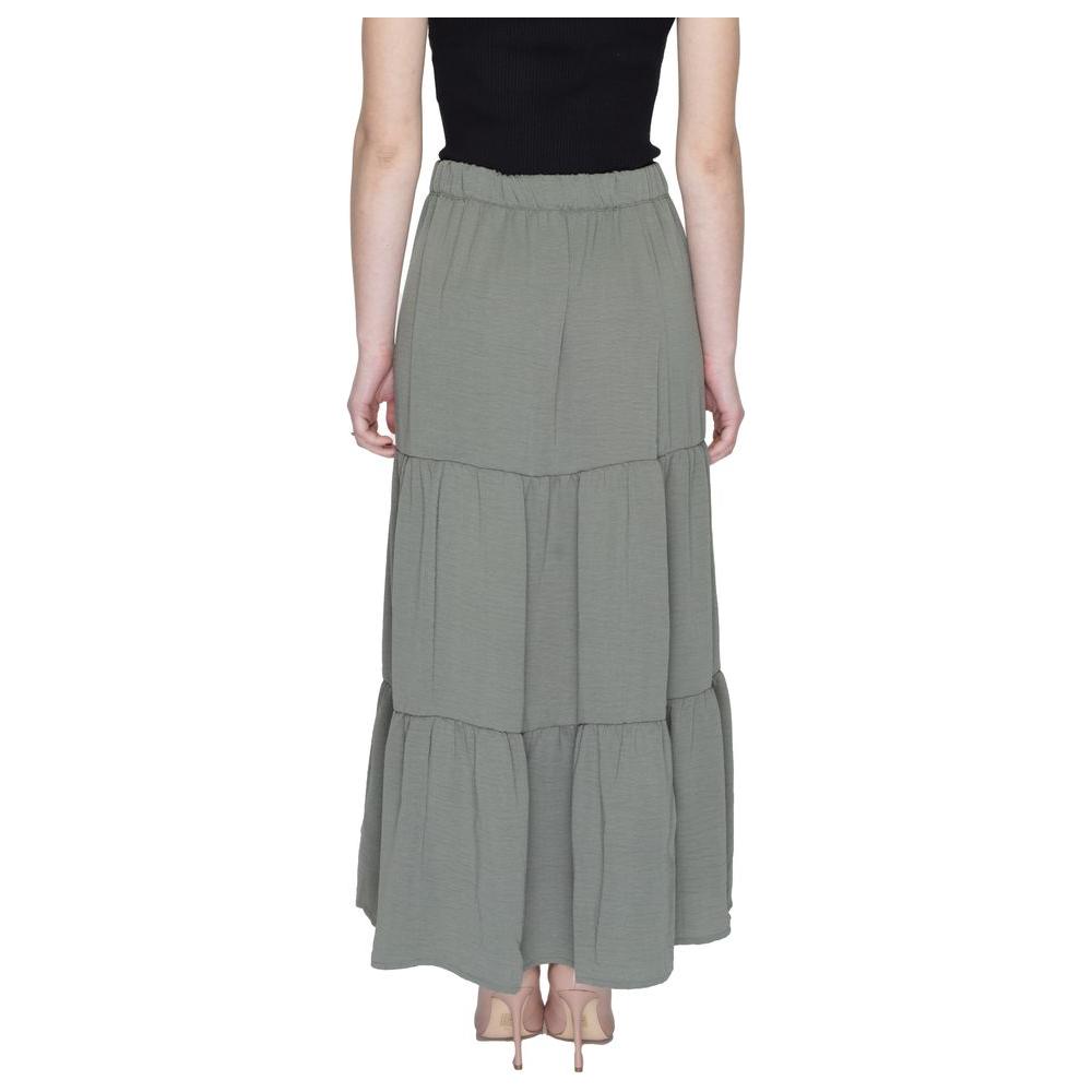 Jacqueline De Yong Green Polyester Skirt Jacqueline De Yong Slate Gray