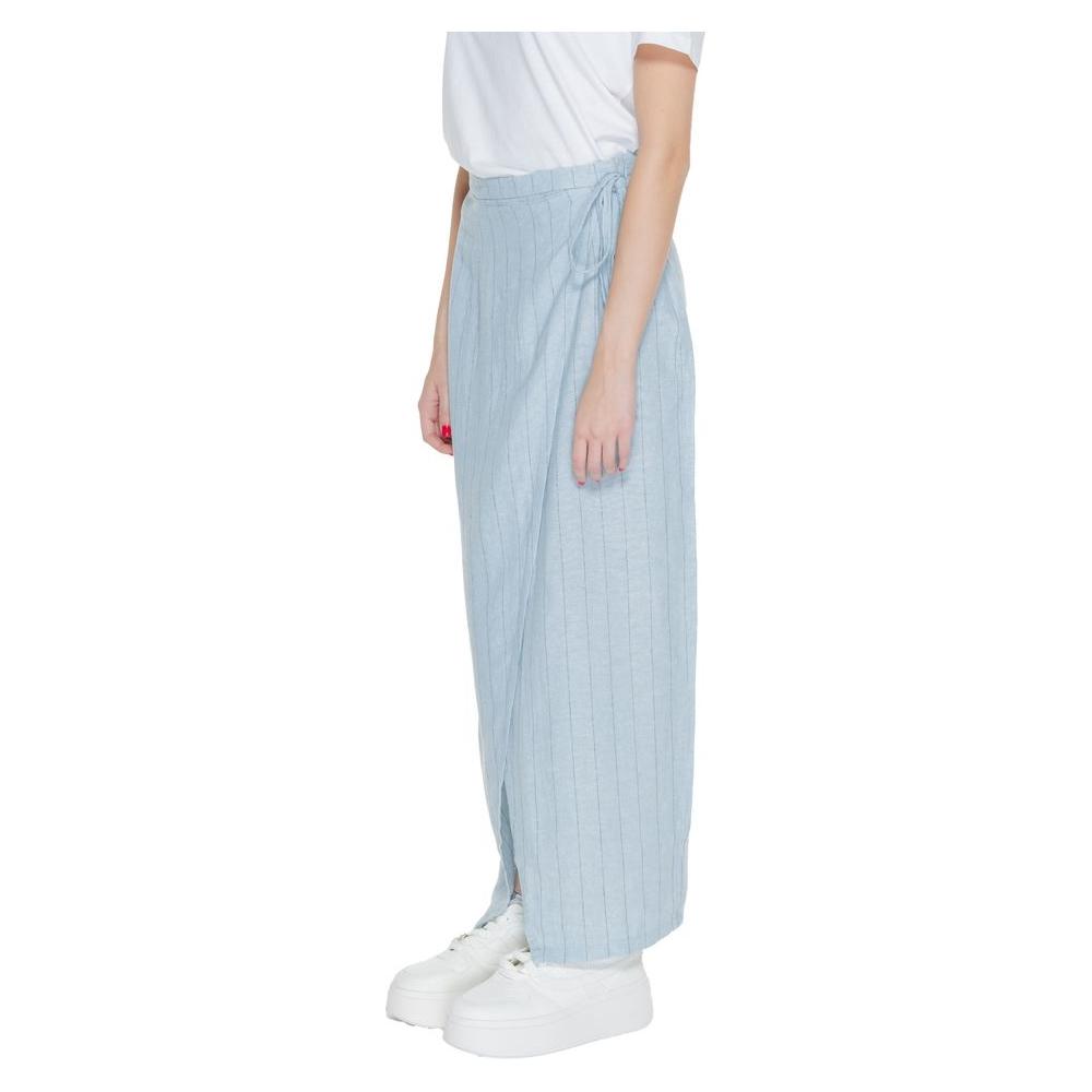 Vero Moda Light Blue Linen Skirt Vero Moda Light Gray