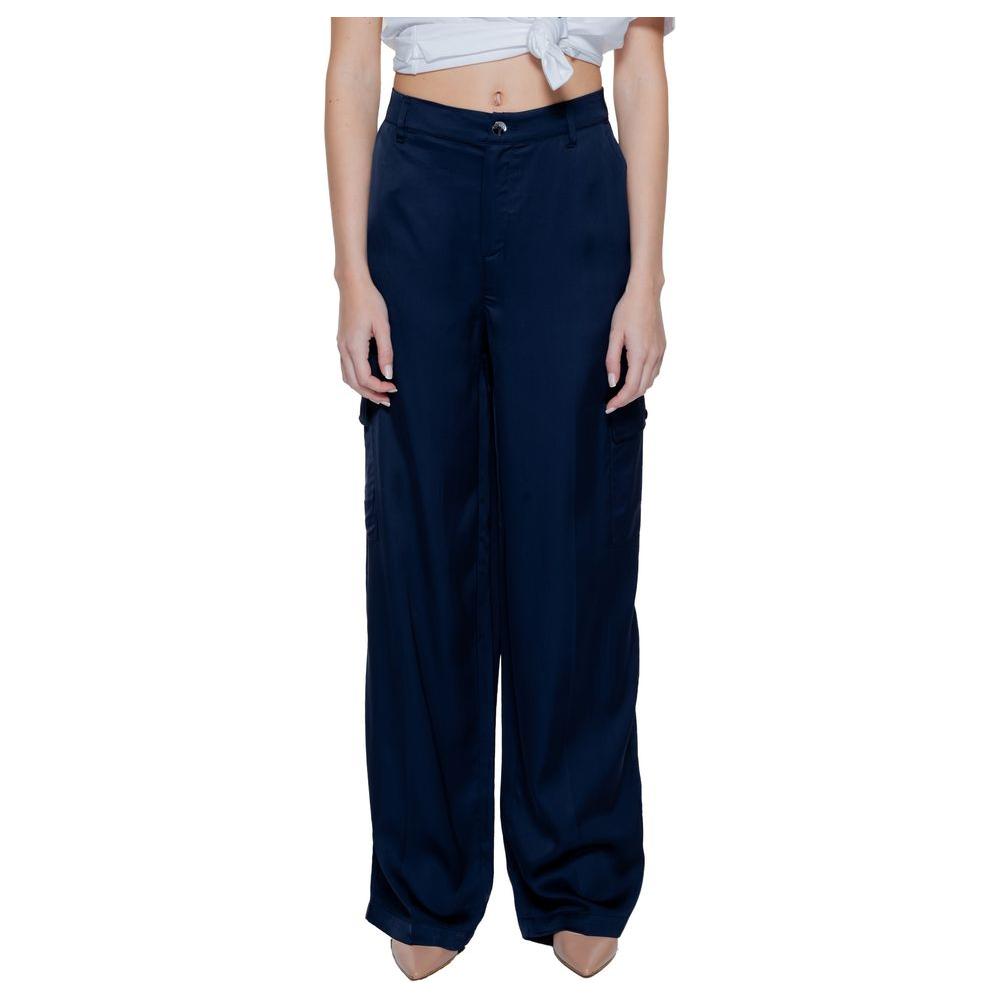Street One Blue Viscose Jeans & Pant Street One Black