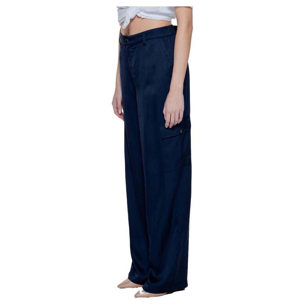 Street One Blue Viscose Jeans & Pant Street One Dark Gray