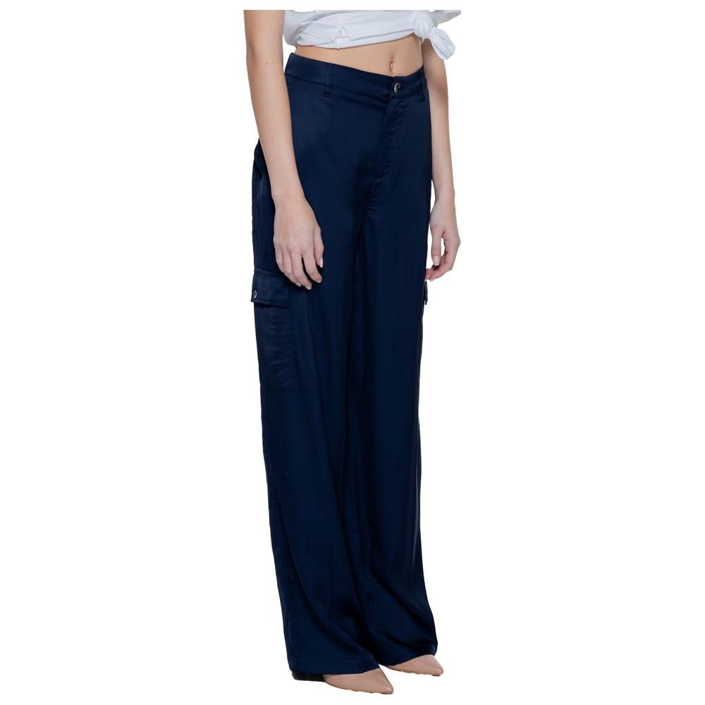 Street One Blue Viscose Jeans & Pant Street One Black