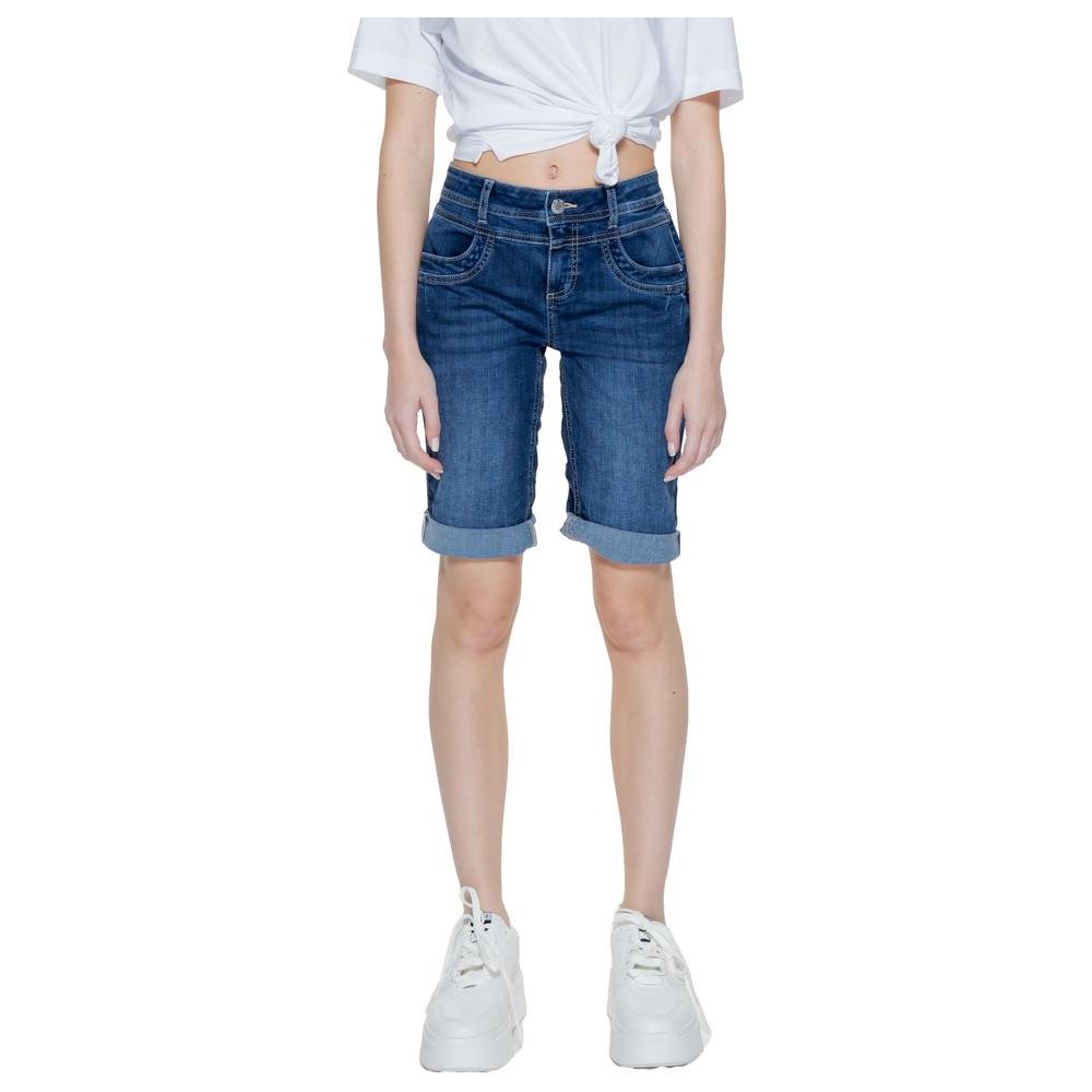Street One Blue Cotton Short Street One Gray