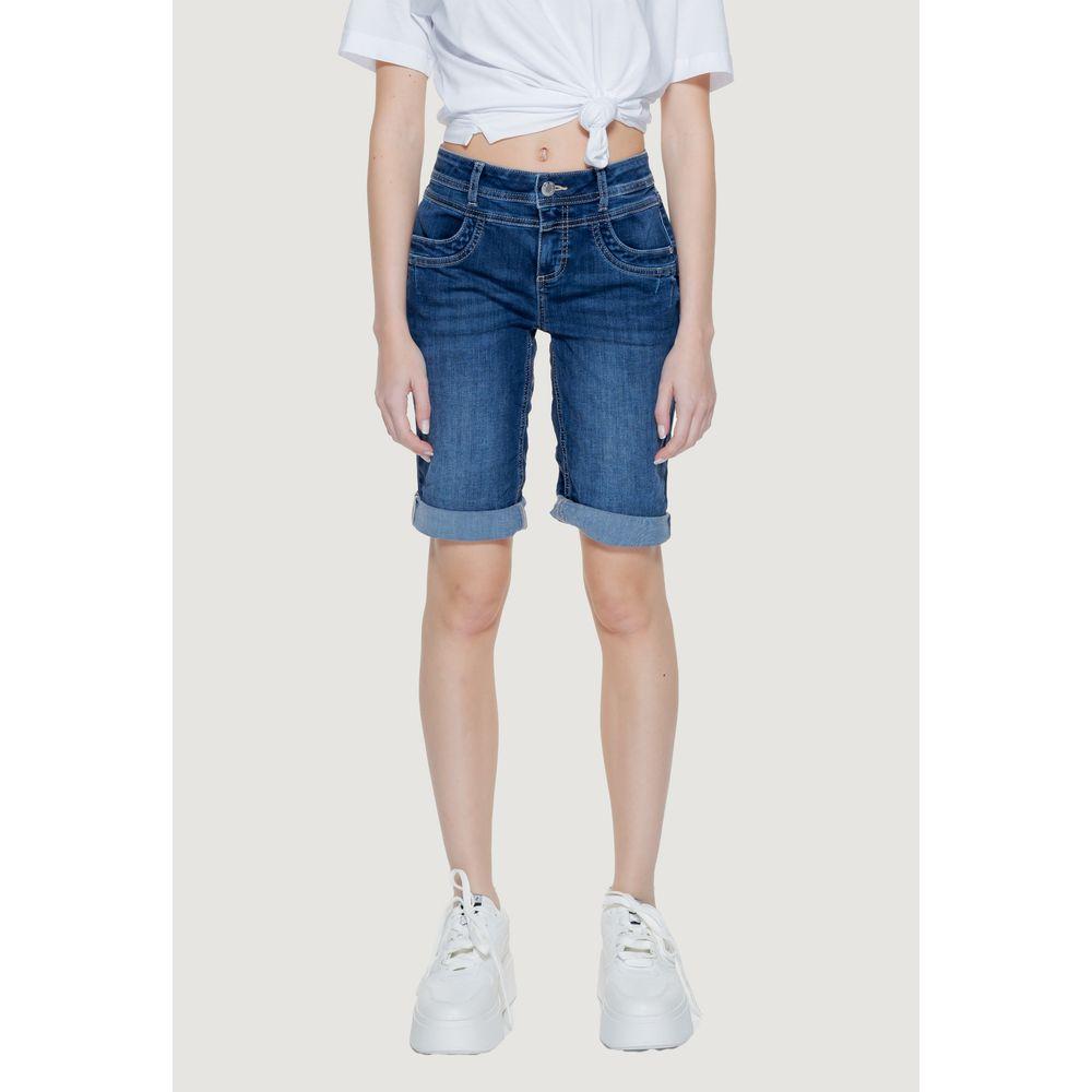 Street One Blue Cotton Short Street One Light Gray