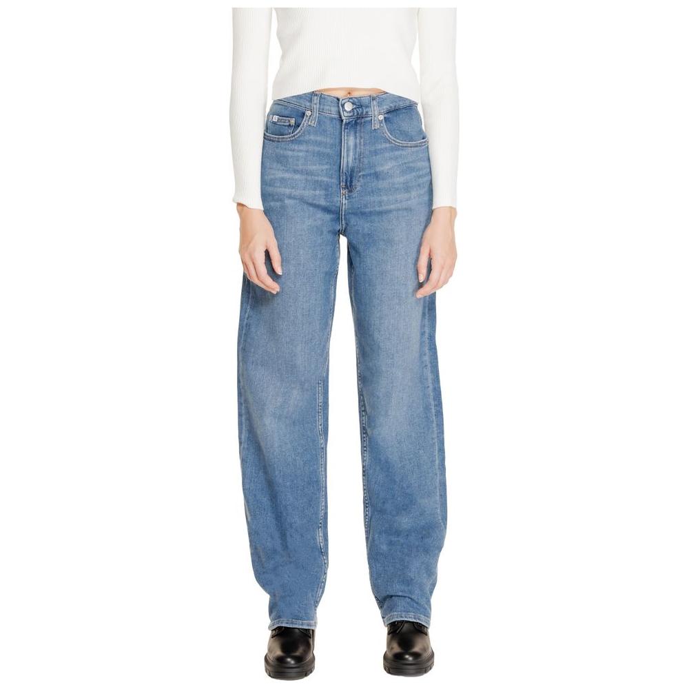 Calvin Klein Jeans Blue Cotton Jeans & Pant Calvin Klein Jeans Light Slate Gray