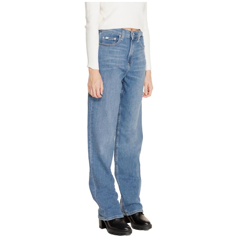 Calvin Klein Jeans Blue Cotton Jeans & Pant Calvin Klein Jeans Slate Gray