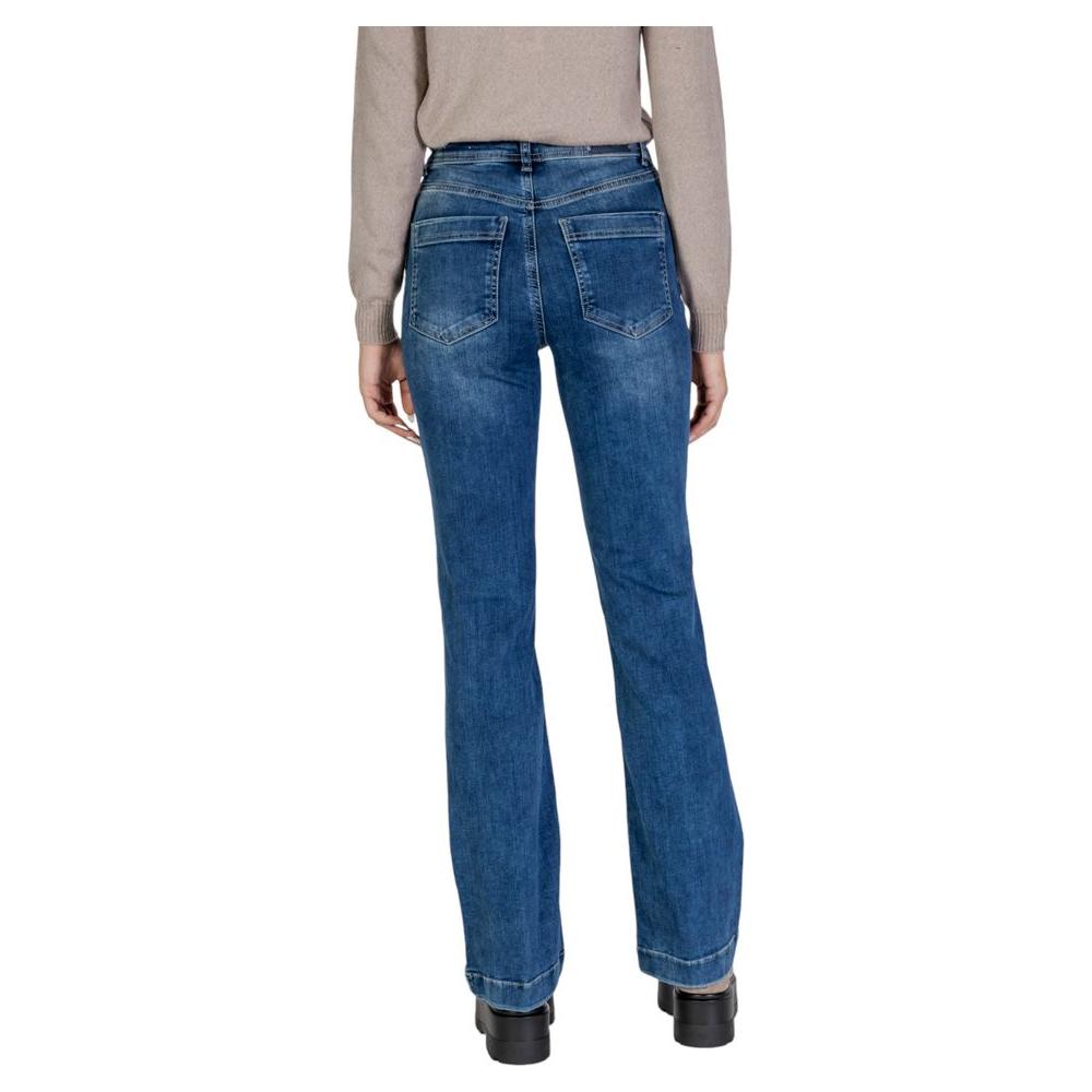 Street One Blue Cotton Jeans & Pant