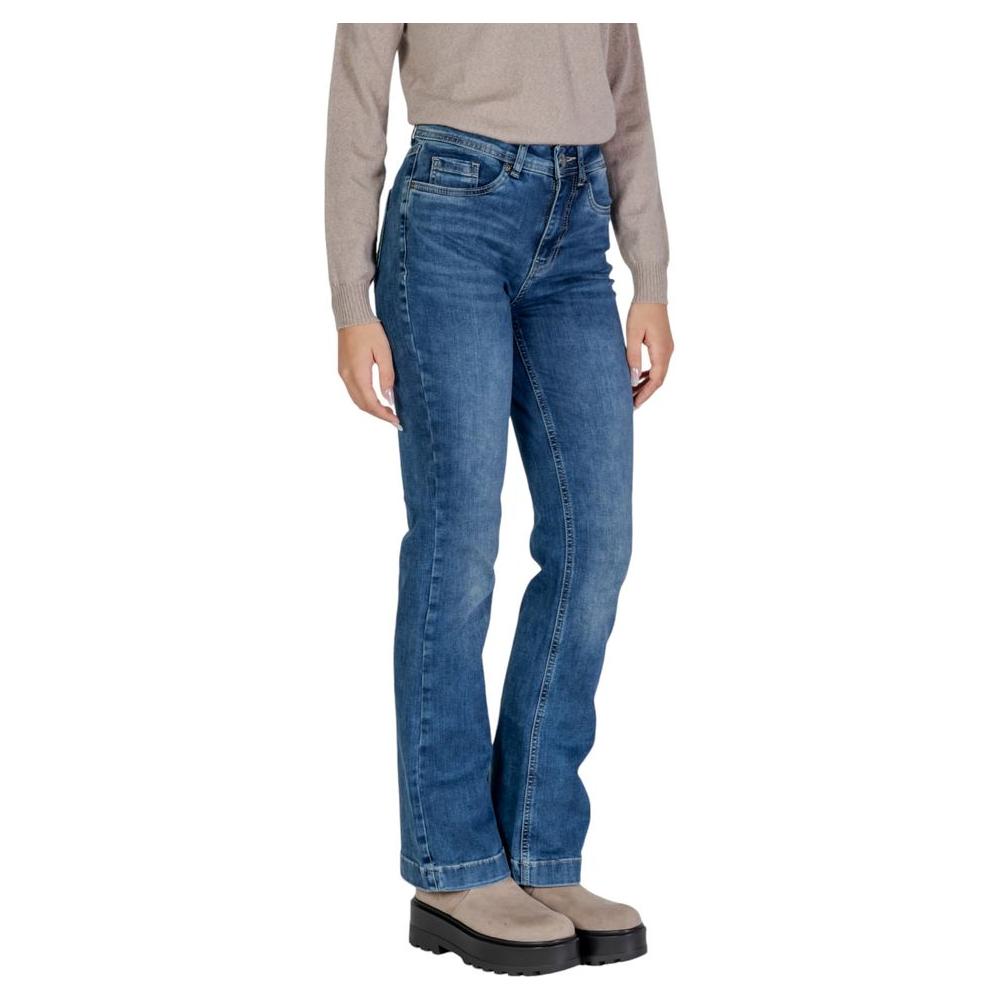 Street One Blue Cotton Jeans & Pant