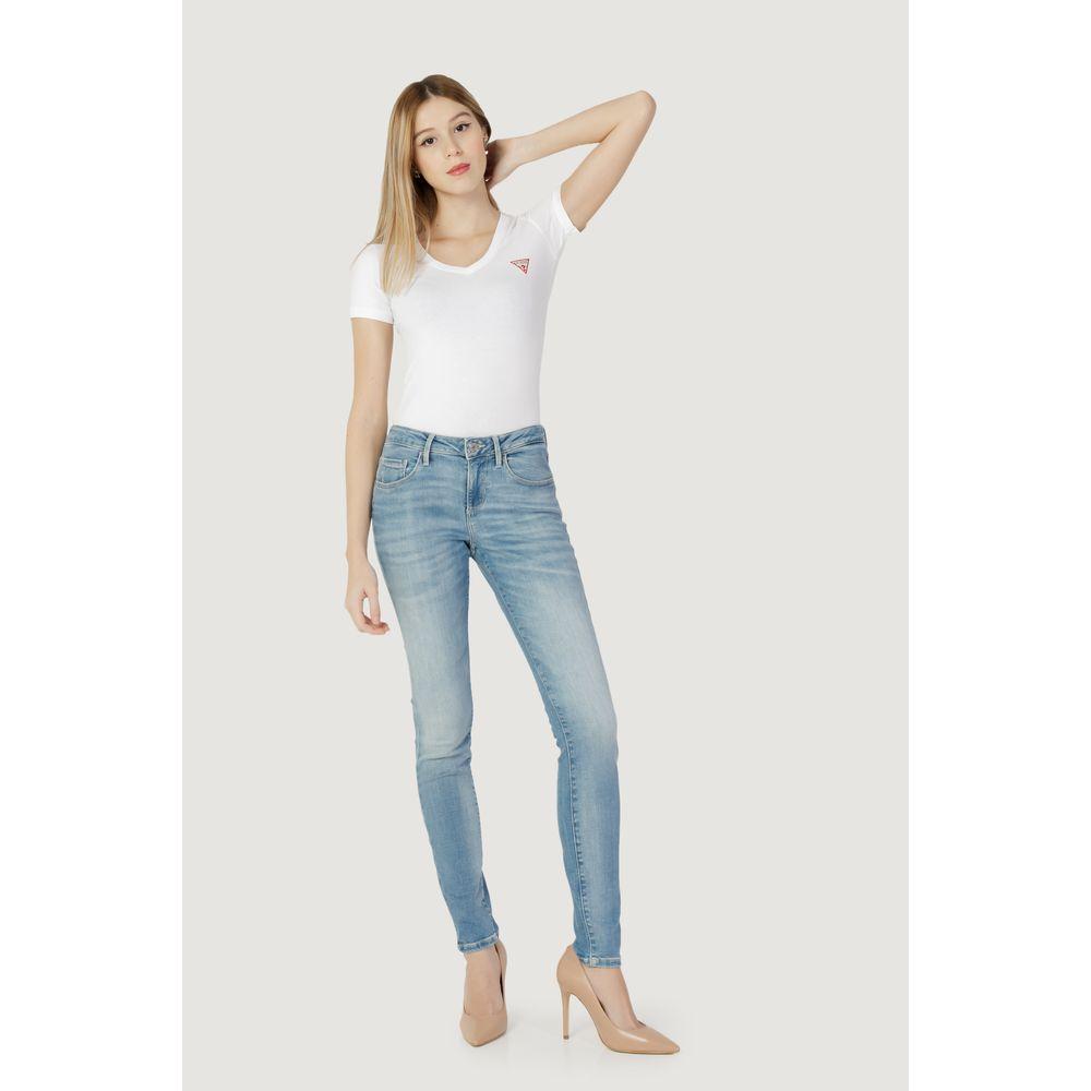 Guess Blue Cotton Jeans & Pant Guess Light Gray