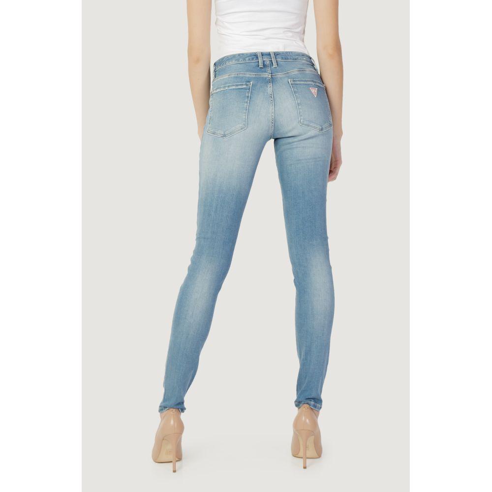 Guess Blue Cotton Jeans & Pant Guess Light Gray