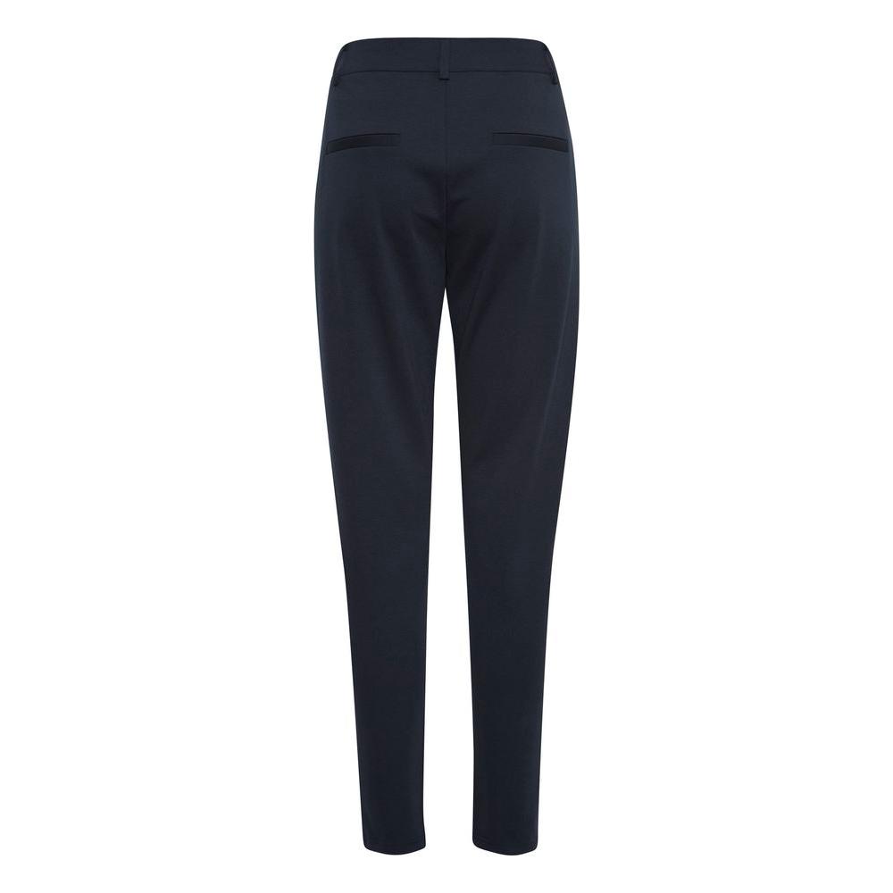 ICHI Blue Recycled Polyester Jeans & Pant ICHI Dark Slate Gray