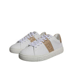 Versace White Brown Greca Print TPU Low Top Men Sneakers Shoes