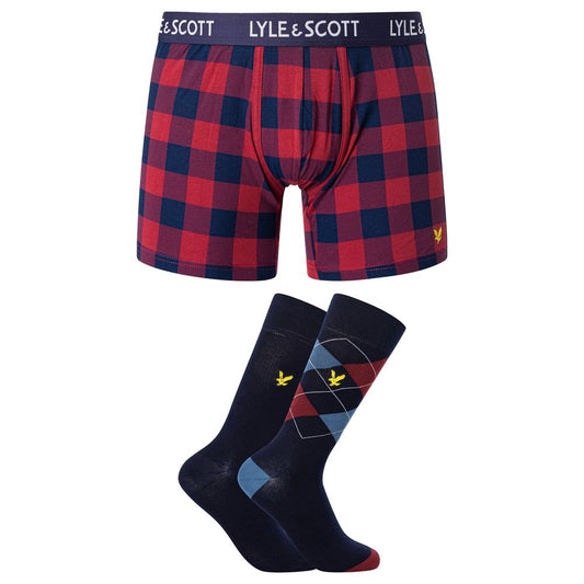Lyle & Scott Bordeaux Cotton Boxer