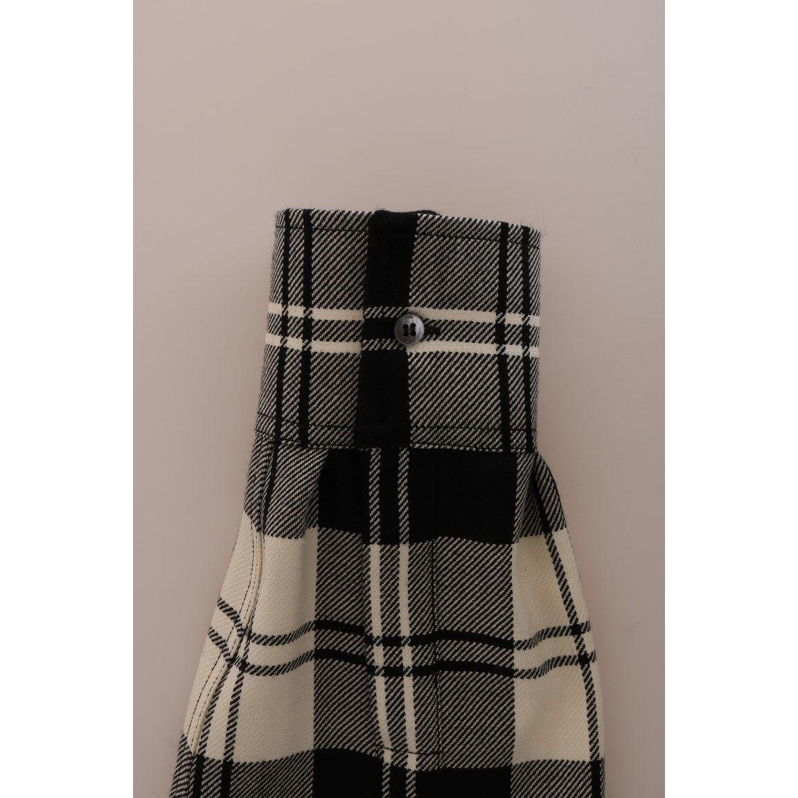 Dolce & Gabbana Enchanted Sequin Checkered Wool Shirt Dolce & Gabbana Rosy Brown